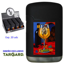 3T. Expositor 20 encendedores turbo jet «JEREZ DE LA FRONTERA»