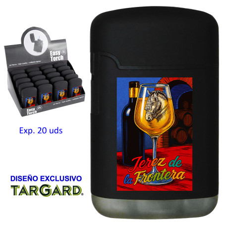 3T. Expositor 20 encendedores turbo jet «JEREZ DE LA FRONTERA»