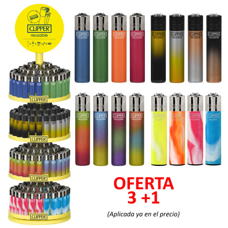 4T. Clipper «MIX PINTADO 2» Carrusel con 192 encendedores