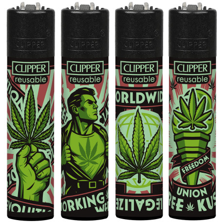 4T. Clipper «WEED VOLUTION» Exp. 48 encendedores