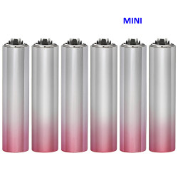 4T. Mini Clipper «PINK GRADIENT 1» Exp. 30 encendedores con funda metal