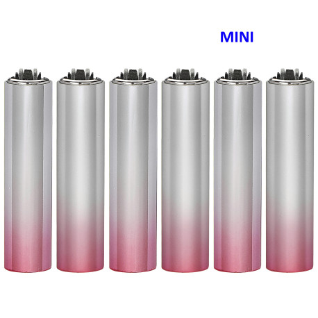 4T. Mini Clipper «PINK GRADIENT 1» Exp. 30 encendedores con funda metal