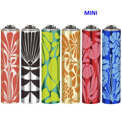4T. Mini Clipper «METALLIC NATURE» Exp. 30 encendedores con funda metal