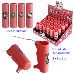 1T. Expositor 24 fundas encendedor