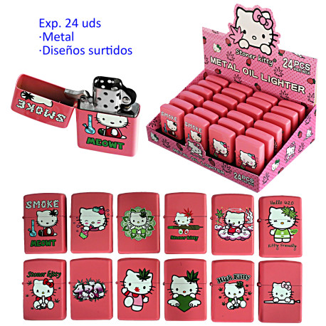 1T. Expositor 24 encendedores gasolina