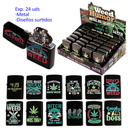 1T. Expositor 24 encendedores gasolina