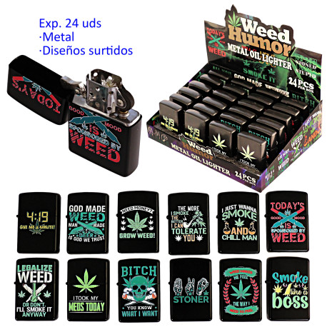 1T. Expositor 24 encendedores gasolina