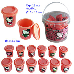 1T. Envase con 18 cajas acrilicas