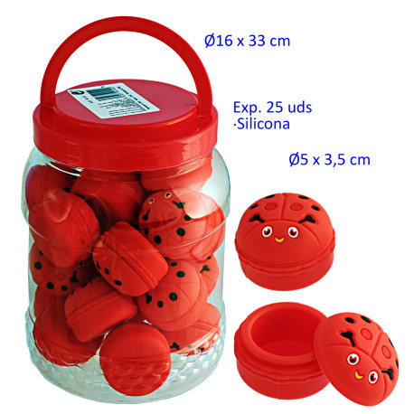 1T. Expositor con 25 cajas silicona