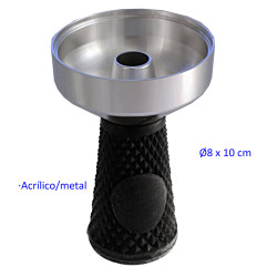 1T. Cazoleta metal / acrílica