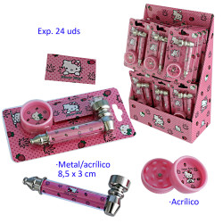 1T. Expositor 24 blisters pipa y grinder