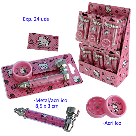 1T. Expositor 24 blisters pipa y grinder