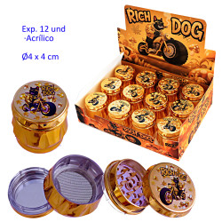 1T. Ø4 cm. Expositor con 12 grinders acrílicos