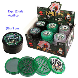 1T. Ø6 cm. Expositor con 12 grinders acrílicos