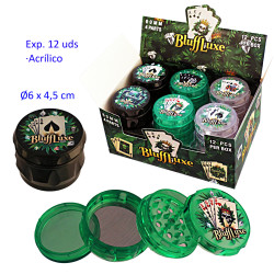 1T. Ø6 cm. Expositor con 12 grinders acrílicos