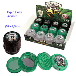 1T. Ø4 cm. Expositor con 12 grinders acrílicos