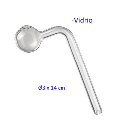 1T. Pipa vidrio 14 cm.