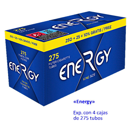 4T. 275 tubos «ENERGY» Expositor con 4 cajas