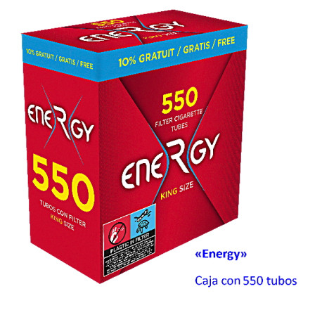 4T. Caja con 550 tubos «ENERGY»