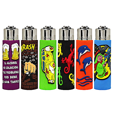 4T. Clipper «MIX GO 4» Exp. 30 encendedores con funda