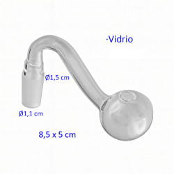 1T. Pipa vidrio 8,5 cm.
