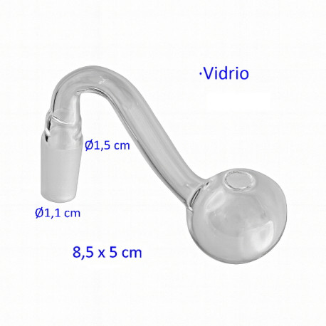 1T. Pipa vidrio 8,5 cm.