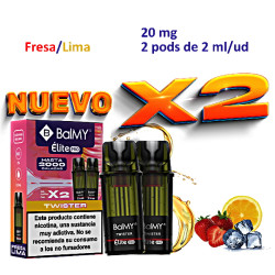 4T. Twister 20 mg. «BALMY ÉLITE PRO» 2 Pod recarga