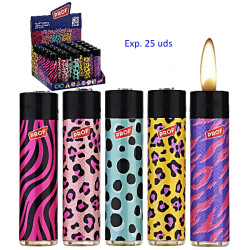 3T. Expositor con 25 encendedores piedra «Prof » Animal