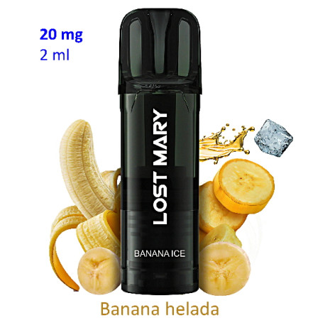 4T. Pod Banana Ice 20mg. «Lost Mary TAPPO PRO»
