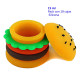 3T. Pack con 10 Cajas de silicona  «Burger» 15 ml.