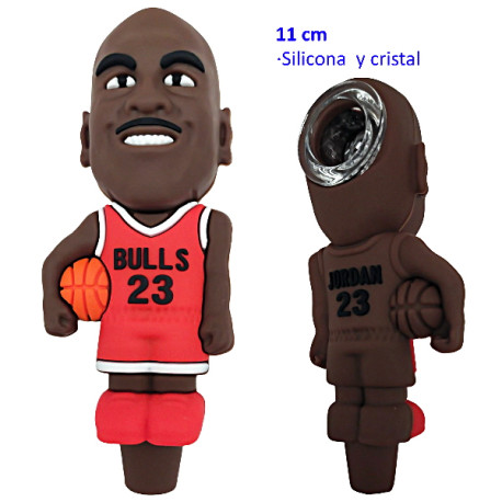 3T. 11 cm. «Jordan» Pipa de cristal y silicona