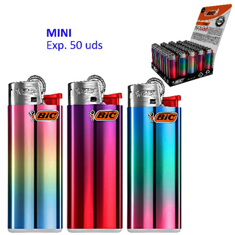 4T. Expositor con 50 encendedores «BIC» Mini «Gradient»