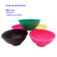 3T. Pack con 10 Cuencos de silicona colores surtidos Ø 67 mm.
