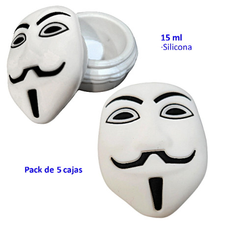 3T. Pack con 5 Cajas de silicona  «Anonimus» 15 ml.
