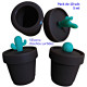3T. Pack con 10 Cajas de silicona  «Maceta» 5 ml.