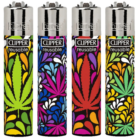 4T. Clipper «LEAF STYLE» Exp. 48 encendedores