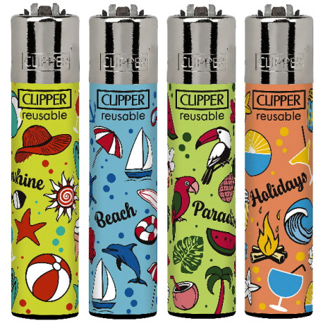 4T. Clipper «SUMMER PATTERN» Exp. 48 encendedores
