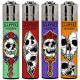 4T. Clipper «MIRROR SKULLS» Exp. 48 encendedores