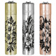 4T. Clipper «FLORAL» Exp. 12 encendedores con estuche de metal
