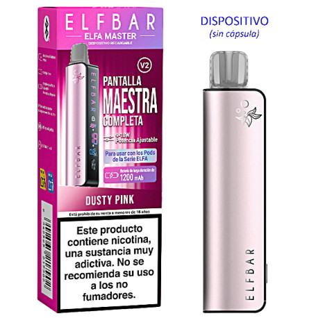 9T. Dusty Pink «Elfbar ELFA MASTER V2» Dispositivo sin cápsula