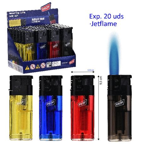 3T. Expositor con 20 encendedores jetflame giant «Prof»