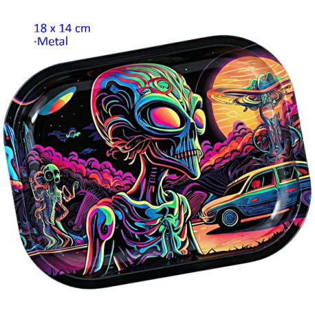 3T. Bandeja para liar 18 x 14 cm. «Alien Car»