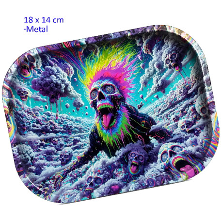3T. Bandeja para liar 18 x 14 cm. «Army Skulls»
