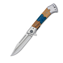 3T. 8,5 cm. navaja «Albainox» madera olivo virola acero