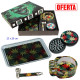 1T. Set con pipa, grinder Ø 55 mm. «Hojas»
