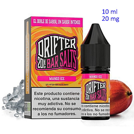 4T. 10ml 20 mg. Mango Ice Sales de nicotina «Drifter Bar Salts»