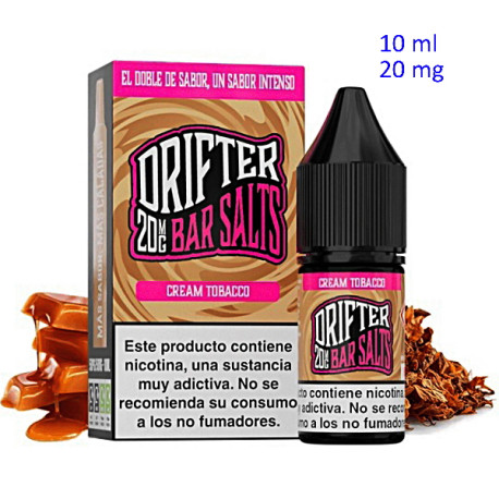 4T. 10ml 20 mg. Cream Tobacco Sales de nicotina «Drifter Bar Salts»