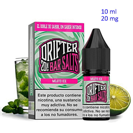 4T. 10ml 20 mg. Mojito Ice Sales de nicotina «Drifter Bar Salts»