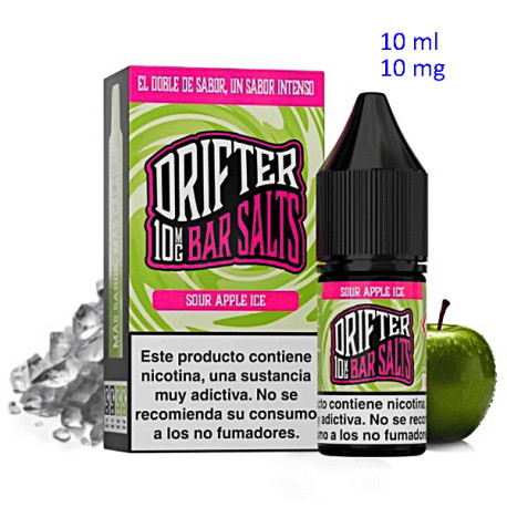 4T. 10ml 10 mg. Sour Apple Sales de nicotina «Drifter Bar Salts»