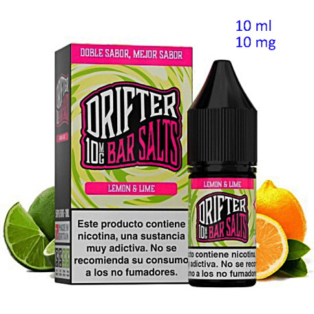 4T. 10ml 10 mg. Lemon Lime Sales de nicotina «Drifter Bar Salts»